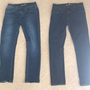 2 PAIRS BLUE JEANS